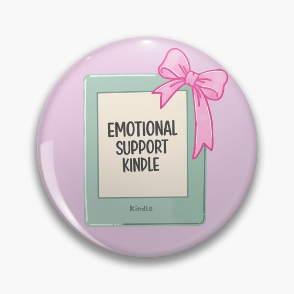 Item preview, emotional support kindle bookish sticker designed and sold by LittleJellyCreative.