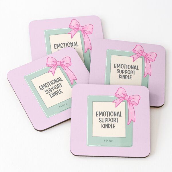 Item preview, emotional support kindle bookish sticker designed and sold by LittleJellyCreative.