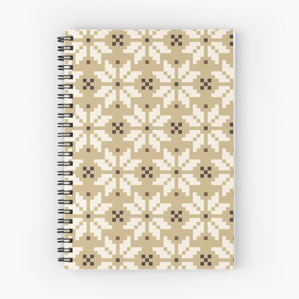 Item preview, Snowflake Fairisle in Buckskin and Cream designed and sold by YesterdayColl.