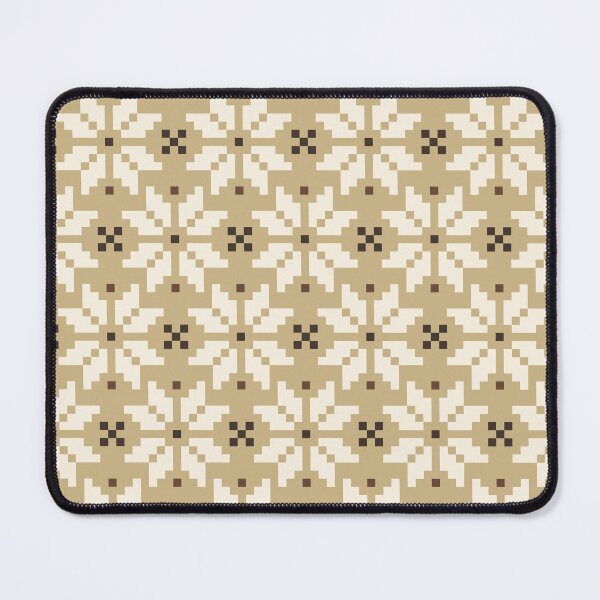 Item preview, Snowflake Fairisle in Buckskin and Cream designed and sold by YesterdayColl.