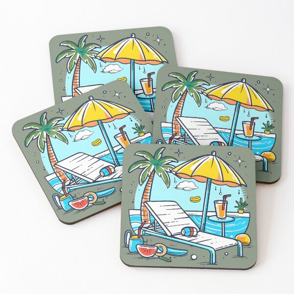 Item preview, Beach Day Relaxation Tropical Getaway designed and sold by  MAD's Recreation Studio.