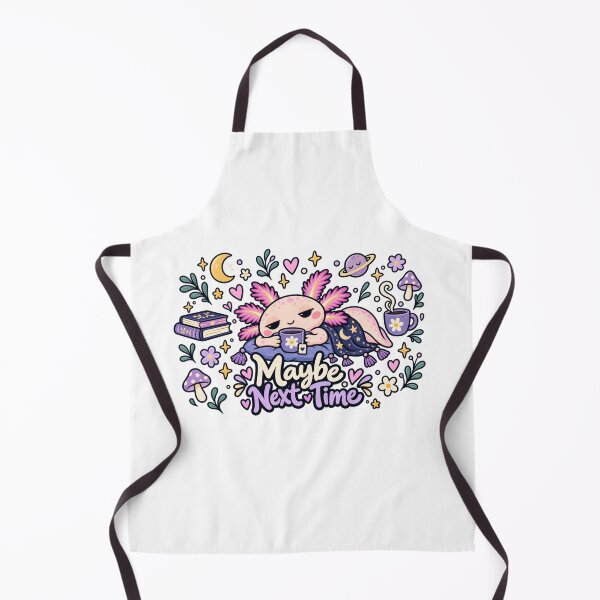 Item preview, Maybe Next Time. Pink Axolotl Folk Art Illustration designed and sold by FavePopCulture.