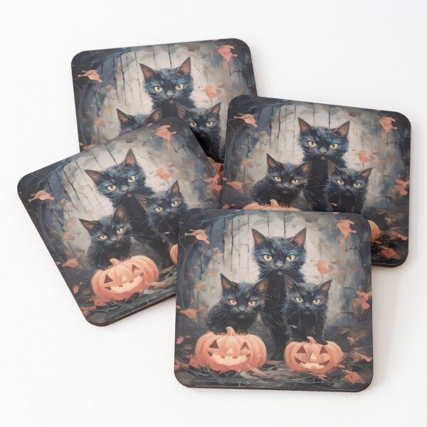 Item preview, The Black Cats of Halloween designed and sold by casamomo.