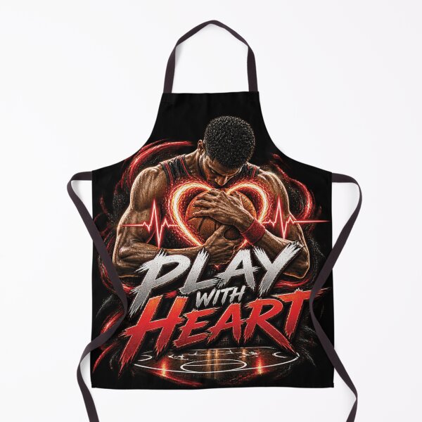 Item preview, Play With Heart Basketball Player - Motivational Sports Art designed and sold by M. Mamdouh Artworks.