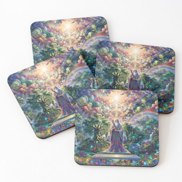 Item preview, Rainbow Sage: A Visionary Psychedelic Landscape designed and sold by SodhaIqbalKasam.