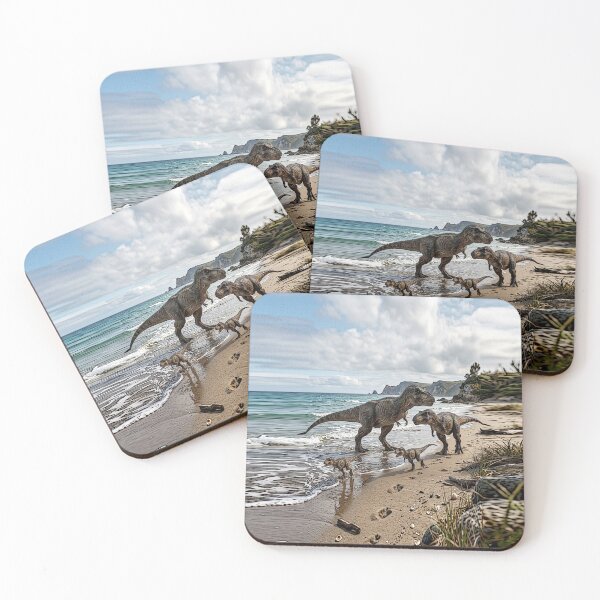 Item preview, A 428 Dinosaurs roaming on a beach designed and sold by Infopreneur1231.