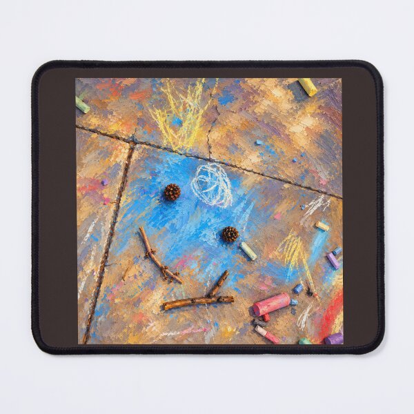 Item preview, Sidewalk Imagination – Childhood Chalk Oil Painting designed and sold by UrsaOasis.
