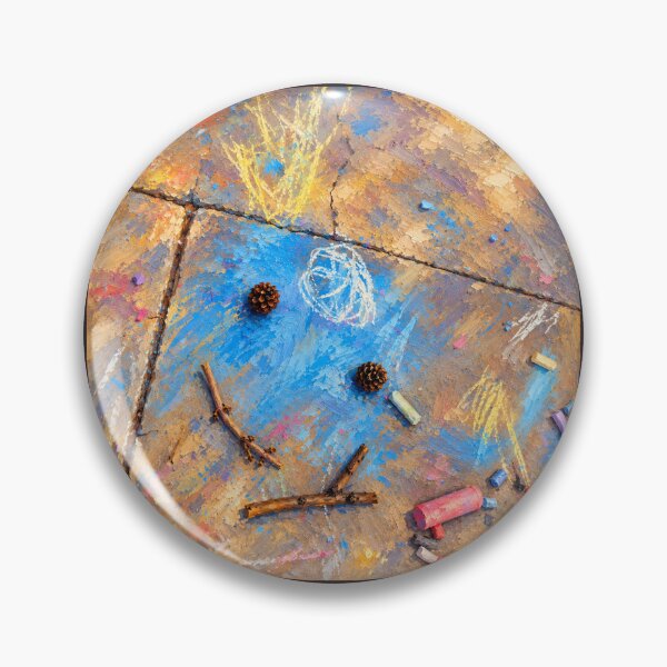 Item preview, Sidewalk Imagination – Childhood Chalk Oil Painting designed and sold by UrsaOasis.