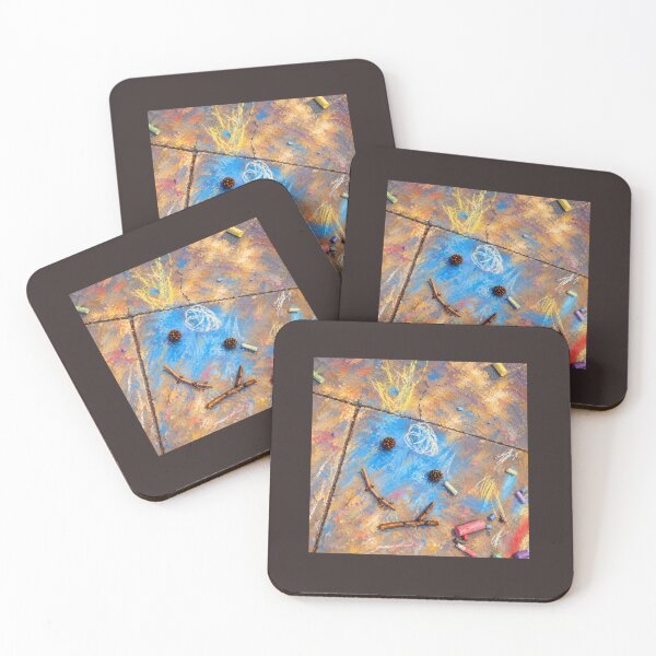 Item preview, Sidewalk Imagination – Childhood Chalk Oil Painting designed and sold by UrsaOasis.