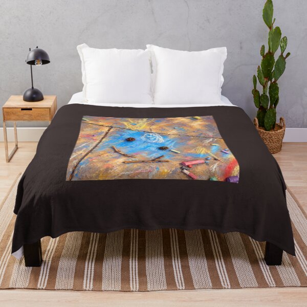 Item preview, Sidewalk Imagination – Childhood Chalk Oil Painting designed and sold by UrsaOasis.