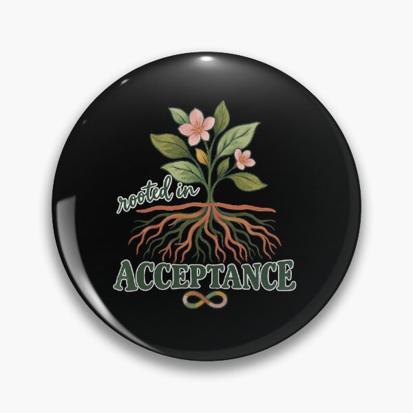 Item preview, Rooted in Acceptance Neurodiversity Infinity Botanical Roots designed and sold by Ela-graphicwiz.