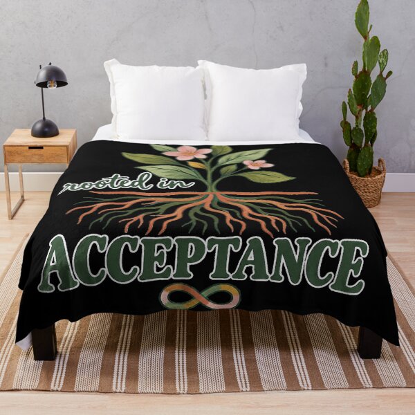 Item preview, Rooted in Acceptance Neurodiversity Infinity Botanical Roots designed and sold by Ela-graphicwiz.