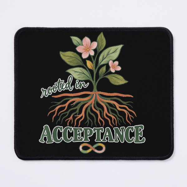 Item preview, Rooted in Acceptance Neurodiversity Infinity Botanical Roots designed and sold by Ela-graphicwiz.