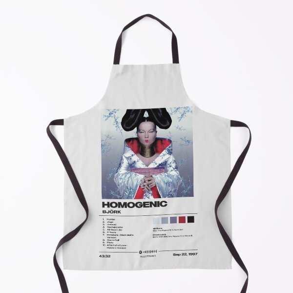 Artikelvorschau, Homogenic by Bjork - Minimalist Tracklist Art entworfen und verkauft von FourthWall Prints.
