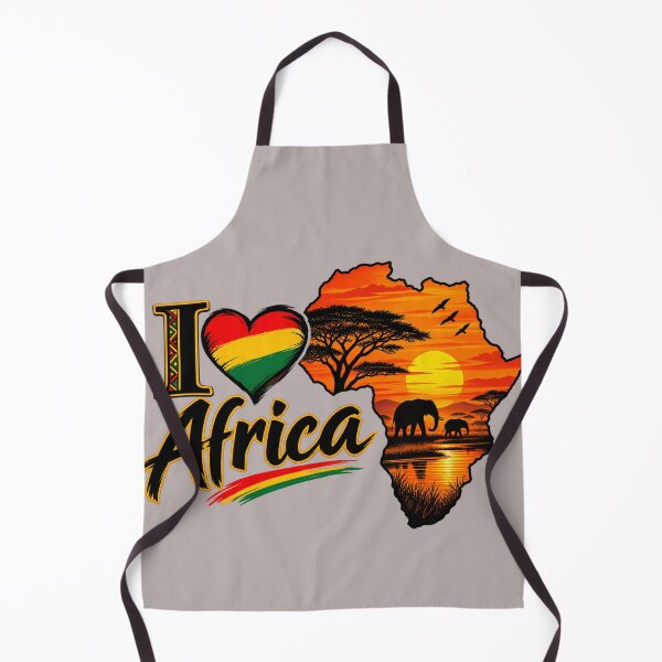 Item preview, I Love Africa Woman – African Sunset and Map of Africa designed and sold by POP FACTORY.