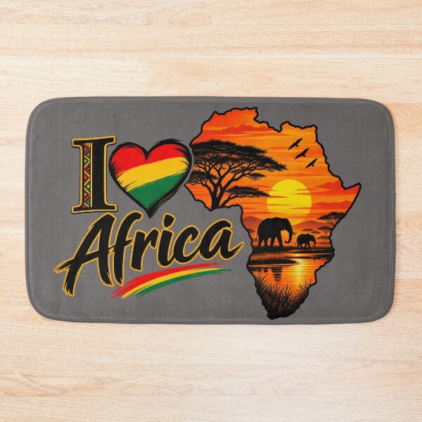 Item preview, I Love Africa Woman – African Sunset and Map of Africa designed and sold by POP FACTORY.