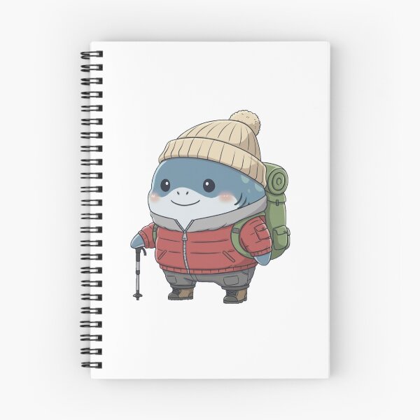 Item preview, Cute Hiking Shark designed and sold by Nature's Chibis.