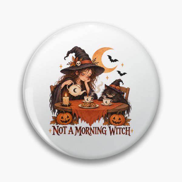 Item preview, Not a Morning Witch - Grumpy Tea Time designed and sold by aztrends.