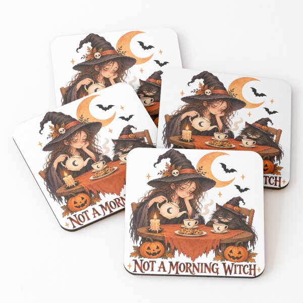 Item preview, Not a Morning Witch - Grumpy Tea Time designed and sold by aztrends.