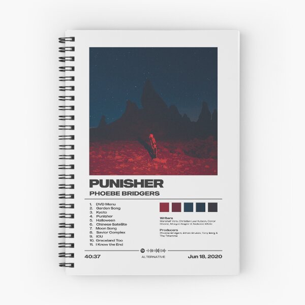 Item preview, Punisher by Phoebe Bridgers - Tracklist Art designed and sold by FourthWall Prints.