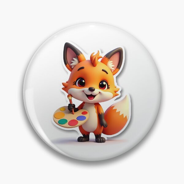 Item preview, Cute 3D Baby Fox Little Artist Educational Cartoon designed and sold by SORVas.