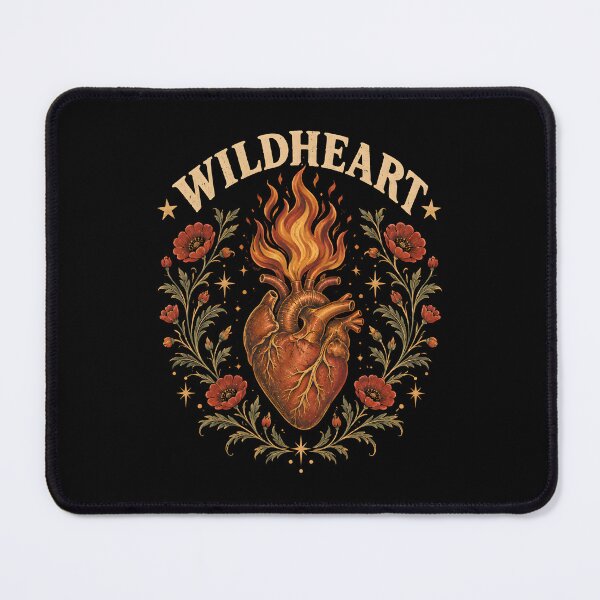 Item preview, Wildheart Flaming Heart Folk Art designed and sold by metalsnak.
