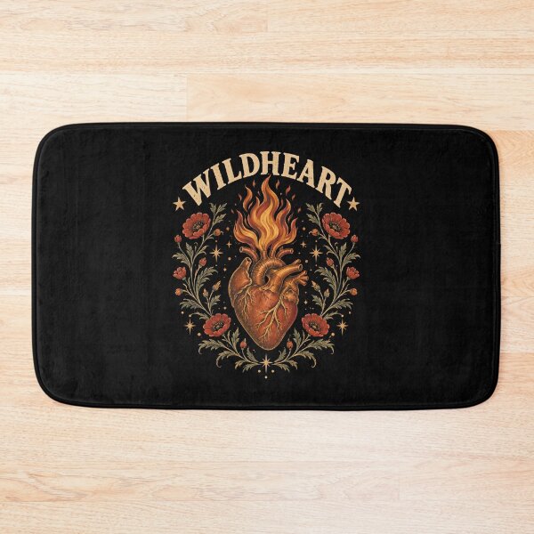Item preview, Wildheart Flaming Heart Folk Art designed and sold by metalsnak.