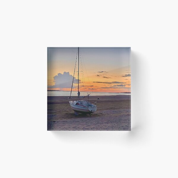 Item preview, Sunset boat at Instow Devon photography designed and sold by BenitaJayne.