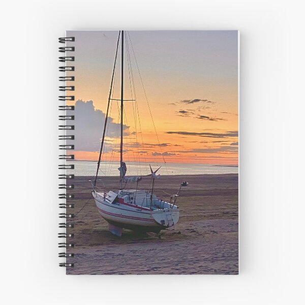 Item preview, Sunset boat at Instow Devon photography designed and sold by BenitaJayne.