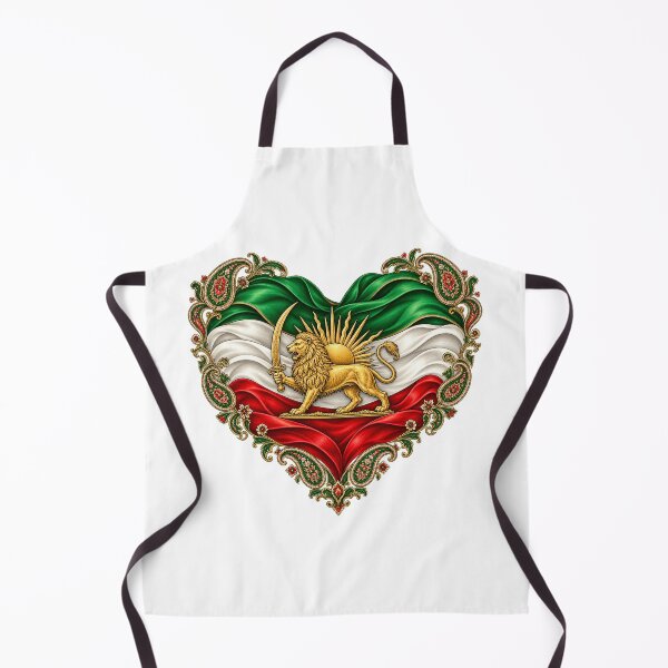 Item preview, Lion and Sun Heart Ribbons – Persian Shir o Khorshid Iran Heritage Design designed and sold by My Joyful Charm Store.