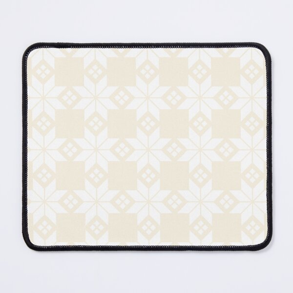 Item preview, Snowflake Fairisle Check in Tonal Cream and White designed and sold by YesterdayColl.