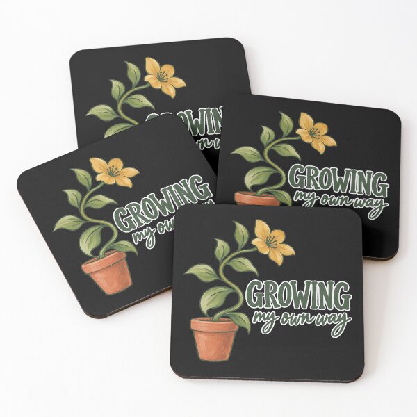 Item preview, Growing My Own Way Neurodivergent Potted Plant Flower designed and sold by Ela-graphicwiz.