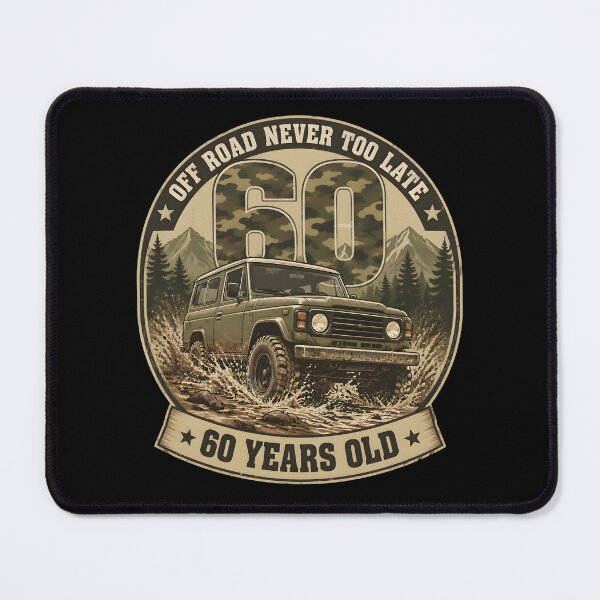 Item preview, Off Road Never Too Late 60 Years Old 60th Birthday Retro Gifts designed and sold by LeSoniPapaPrint.