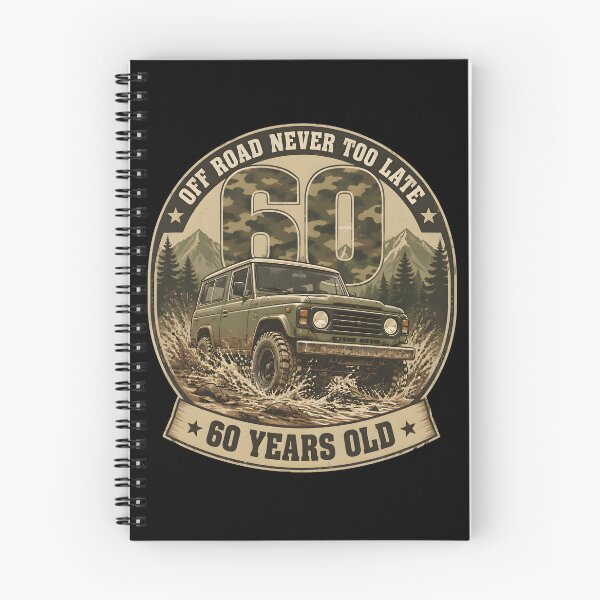 Item preview, Off Road Never Too Late 60 Years Old 60th Birthday Retro Gifts designed and sold by LeSoniPapaPrint.