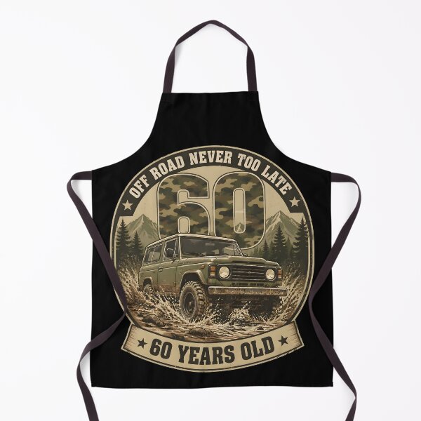 Item preview, Off Road Never Too Late 60 Years Old 60th Birthday Retro Gifts designed and sold by LeSoniPapaPrint.