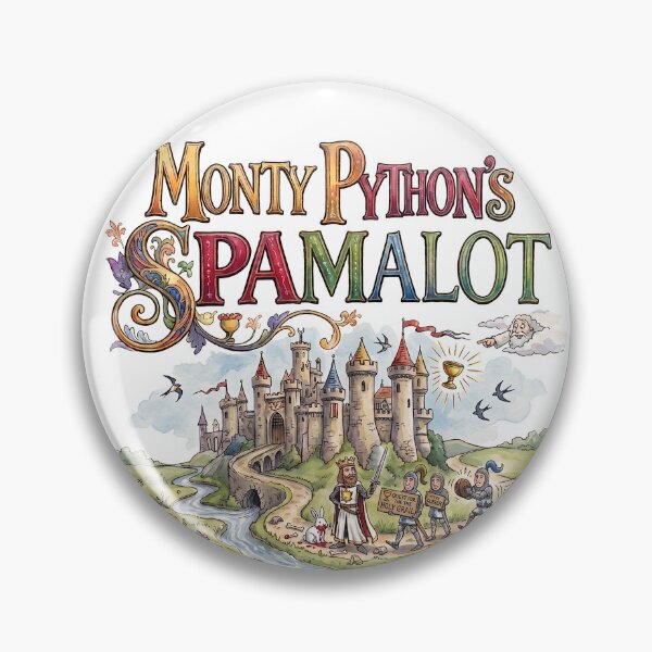 Item preview, Spamalot the Musical - Whimsical Theater Art designed and sold by Lyric Vault - Rock on.