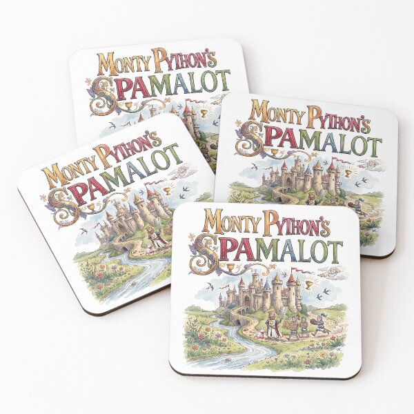 Item preview, Spamalot the Musical - Whimsical Theater Art designed and sold by Lyric Vault - Rock on.