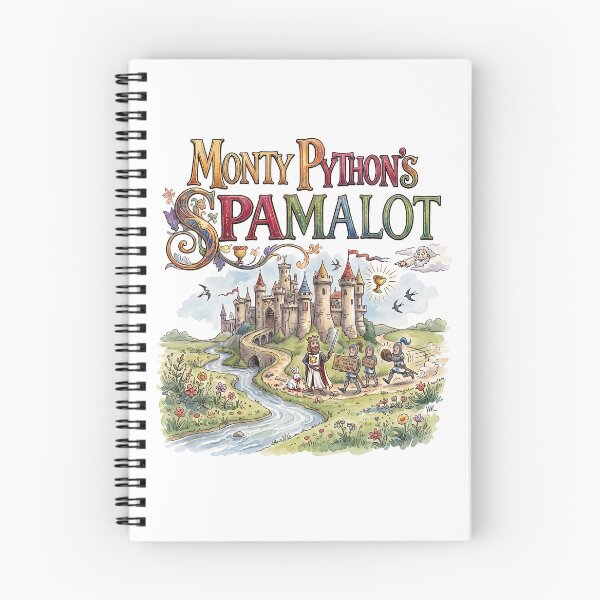 Item preview, Spamalot the Musical - Whimsical Theater Art designed and sold by Lyric Vault - Rock on.