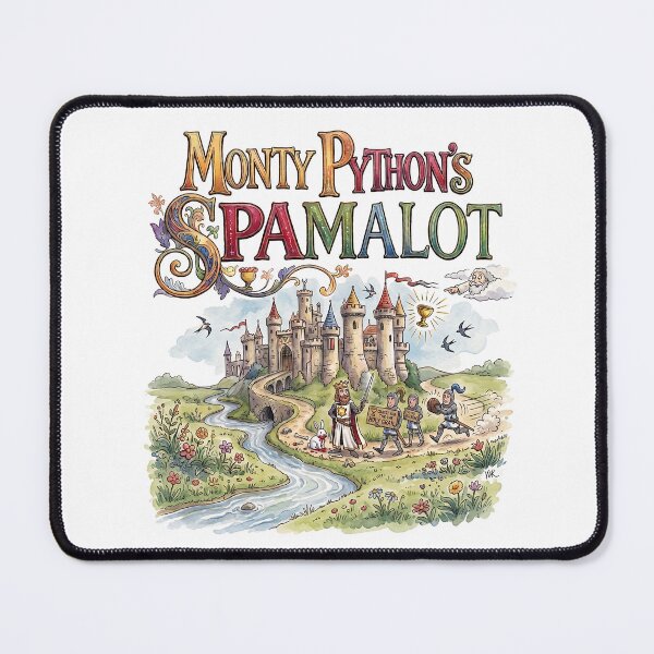 Item preview, Spamalot the Musical - Whimsical Theater Art designed and sold by Lyric Vault - Rock on.