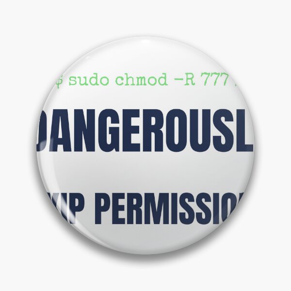 Item preview, Dangerously Skip Permissions Funny Dev Sticker designed and sold by BerkleyCo.