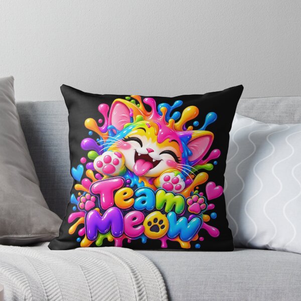 Item preview, Team Meow Color Splash – Cute Rainbow Cat Paw Design designed and sold by IMuDesigner.
