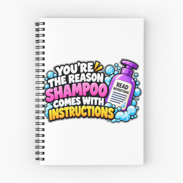 Item preview, Reason Shampoo Comes With Instructions Funny Quote designed and sold by Kenzie & Co.