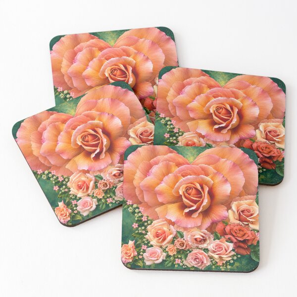 Item preview, Orange Rose Heart designed and sold by Laeton Designs.