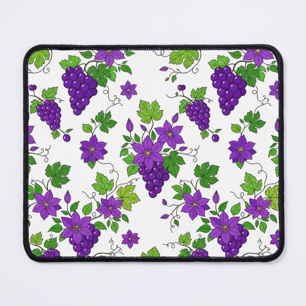 Item preview, Vibrant Purple Grapes And Flowers Pattern designed and sold by Owcomm.