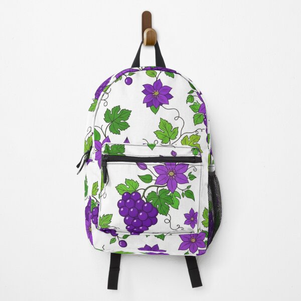Item preview, Vibrant Purple Grapes And Flowers Pattern designed and sold by Owcomm.