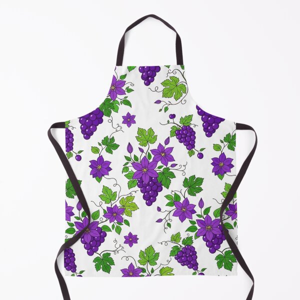 Item preview, Vibrant Purple Grapes And Flowers Pattern designed and sold by Owcomm.