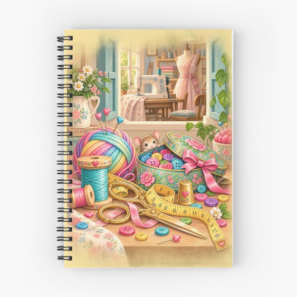 Item preview, Vintage and Charming Sewing Room – Yellow designed and sold by JessouArt.