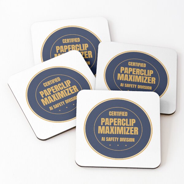 Item preview, Certified Paperclip Maximizer AI Safety Sticker designed and sold by BerkleyCo.