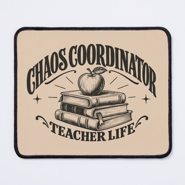 Item preview, Chaos Coordinator Teacher Life Vintage Apple Books designed and sold by NzrProcreate.