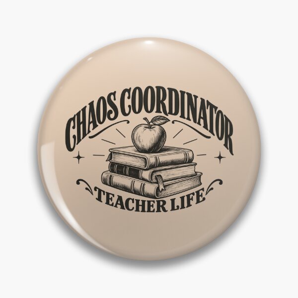 Item preview, Chaos Coordinator Teacher Life Vintage Apple Books designed and sold by NzrProcreate.